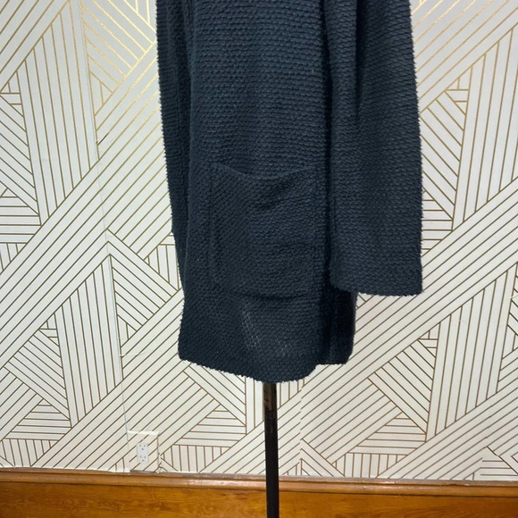 Marine Layer Birdseye Coat Open Cardigan Sweater Knit Navy Jet Black Size US‎ XS - Picture 5 of 10
